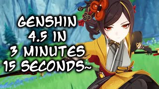 Genshin Impact 45 In 3 Minutes And 15 Seconds [upl. by Nevai962]