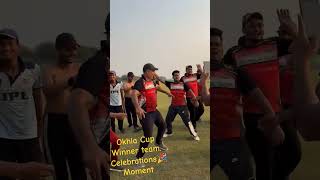 Okhla cup winner team Celebrating moment cricket cricketerchallenge challenge battingchallenge [upl. by Loftus]