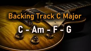 Pop Rock BACKING TRACK C Major  C Am F G  80 BPM  Guitar Backing Track [upl. by Elac607]