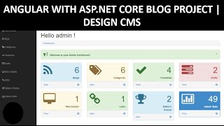 CMS Blog Project in Angular with RESTful API in ASPNET CORE [upl. by Alpers707]