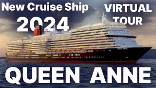 QUEEN ANNE  New Cruise Ship Coming in 2024  by CUNARD LINE Multilingual subtitles [upl. by Acissaj]