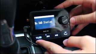 Car DAB Radio FM Transmitter Bluetooth MP3 Music Receiver Handsfree Car Kit [upl. by Notsecnirp136]