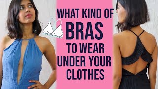 Lingerie 101 What to wear under Backless Plunge Neck Halter tops Sejal Kumar [upl. by Ydaf]