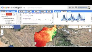 Estimation of Evapotranspiration Using different satellite imagery in googleearthengine [upl. by Ahtnams]