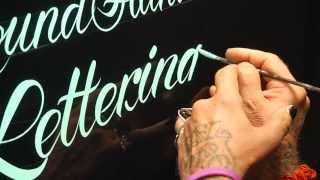 Roundhand Lettering Demo by Glen Weisgerber [upl. by Baelbeer]