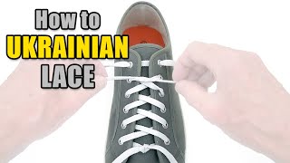 Ukrainian Lacing Tutorial – Professor Shoelace [upl. by Joby]