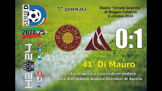 REGGINA ACIREALE 01 [upl. by Oicnaneb]