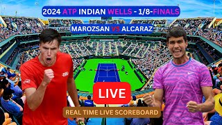 Carlos Alcaraz Vs Fabian Marozsan LIVE Score UPDATE Today Tennis 2024 ATP Indian Wells 18Finals [upl. by Elmo54]