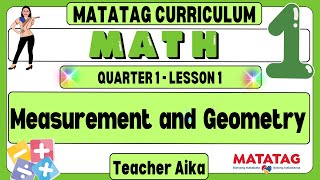 MATATAG Math 1 Grade 1 Quarter 1 Lesson 1 Measurement and Geometry 2 Dimensional Shapes matatag [upl. by Javed]