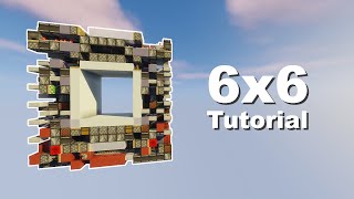 Small and Fast 6x6 Piston Door  Minecraft 1163 Tutorial [upl. by Terrilyn43]