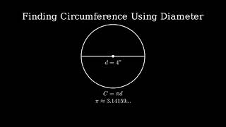 Find the Circumference of a Circle with a Diameter of 4 Inches [upl. by Kore]