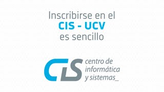 GuíaUCV ¡Inscribirse en el CIS es fácil y rápido [upl. by Gundry]