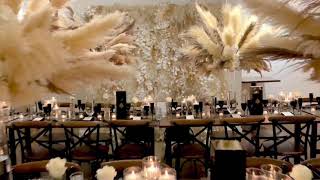 BOHO CHIC PAMPAS GRASS EVENT DESIGN WEDDING RECEPTION DECOR [upl. by Abehs]