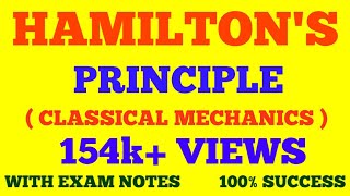 HAMILTONS PRINCIPLE  HAMILTON PRINCIPLE  HAMILTONS VARIATIONAL PRINCIPLE  WITH EXAM NOTES [upl. by Ellswerth]