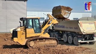 CAT 963D amp MercedesBenz AROCS 1843 Tipper Trailers  Affalterbach Germany 31032016 [upl. by Aurel757]