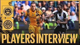 LE INTERVISTE DI FRATTESI E BISSECK  UDINESE 23 INTER  PLAYERS INTERVIEW 🎙️⚫🔵 [upl. by Bevin]