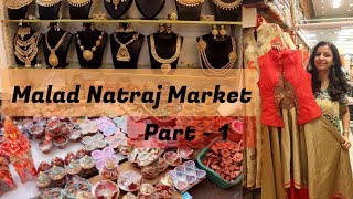 Malad Natraj Market Mumbai  Jewellery and Traditional Clothing The Crazy Queen [upl. by Win892]