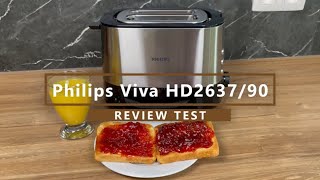 Duurzame RVS Broodrooster  Philips Viva HD263790 Review  Test [upl. by Carvey]