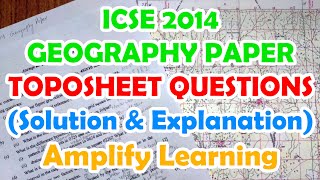 Topographical Maps Questions from previous year Board Paper  ICSE Geography Class 10 [upl. by Nicholle]