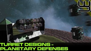 Space Engineers  SAM Site amp Planetary Defense Turrets [upl. by Saturday]