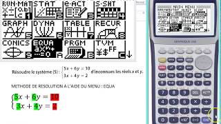 résolution système 2 équation à 2 inconnues [upl. by Weinert]