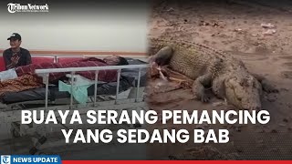 Buaya Serang Pemancing di Batakan Tanahlaut Kalsel Tangan Korban Jadi Sasaran [upl. by Maridel]