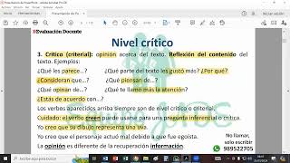 Cuidado con los interrogativos en los niveles de comprensión [upl. by Nwad]