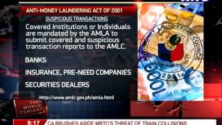 The World Tonight What is the Antimoney Laundering Act of 2001 [upl. by Amarillas]