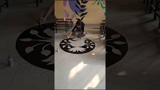 Floor Art Series Episode 1 shorts art painting drawing walldecor school teacher vlog class [upl. by Christian]