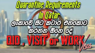 Qatar Quarantine Requirements for Sri Lankans qatarqurantine qatar quarantine [upl. by Gennifer]