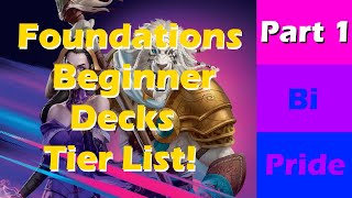 Foundations Starter Decks Tier List  Pt 1  MTGA [upl. by Dennis166]