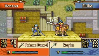 Mage Knight Eirika with swords and Magic Fire Emblem Sacred Stones Microhacking [upl. by Nieberg]