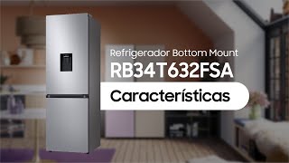 Refrigerador Samsung RB34T632FSA  Características [upl. by Pfaff]