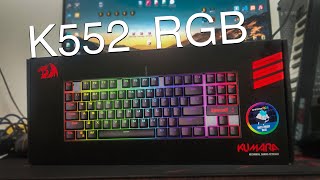 Redragon Kumara K552 RGB Mechanical Gaming Keyboard Unboxing 2024 [upl. by Marijane]