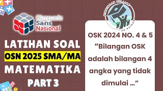 PART 3 LATIHAN SOAL OSN SMA 2025 MATEMATIKA  OSK 2024 SMA  BUKAN PREDIKSI OSN SMA 2025 OSN2025 [upl. by Beauvais]