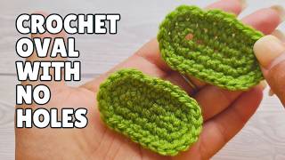 How To Crochet An Oval Without Holes [upl. by Leksehcey]