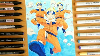 Naruto Shadow clone speed drawing [upl. by Narak]