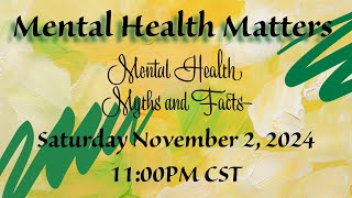 Mental Health Myths and Facts [upl. by Llerref860]