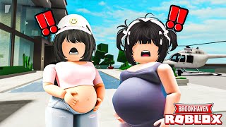 LES SŒURS JUMELLES ENCEINTE SUR BROOKHAVEN RP ROBLOX [upl. by Ziul]