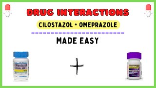 Drug interactions pharmacology cilostazol and omeprazole drug interactions clinical pharmacy [upl. by Yblek]