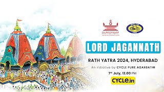 Shree Jagannath Rath Yatra Highlights  Jagannath Temple Hyderabad  7th July 2024 [upl. by Aeslehs]