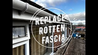 Replacing a Rotten Fascia and Refitting Guttering [upl. by Ruthy917]