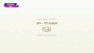 Mwave Shop Unboxing Signed SF9 FIRST COLLECTION Album [upl. by Fraze]