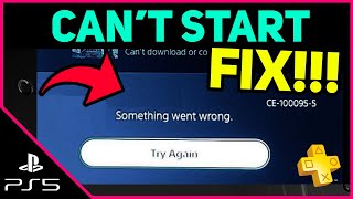 PS5 CANT START EASY FIX Fast Solution [upl. by Lennad748]