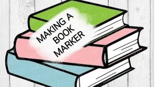 DOING A SIMPLE CRAFT BOOK MARKERS [upl. by Kean]