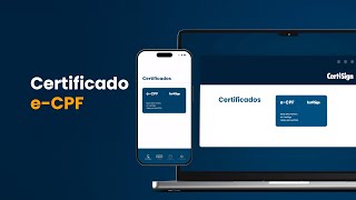 eCPF CertiSign conheça o melhor certificado digital  CertiSign [upl. by Aeki14]