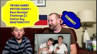 Collins Key REACTION TRYING HARRY POTTER CANDY  Bean Boozled Challenge REACTION [upl. by Hayley]