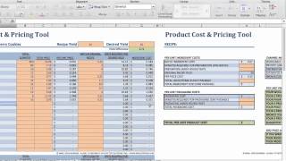 Food Product Cost amp Pricing Tutorial [upl. by Nospmoht]