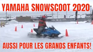 ESSAI Yamaha Snowscoot 2020 Pour les tout petits mais capable damuser les plus grands [upl. by Ojeillib]