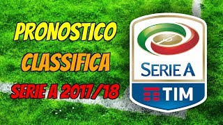 COME FINIRÀ LA SERIE A 201718 IL MIO PRONOSTICO [upl. by Priscella]